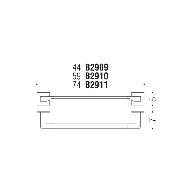 Bathroom Towel Holder Colombo Design Forever Various Sizes