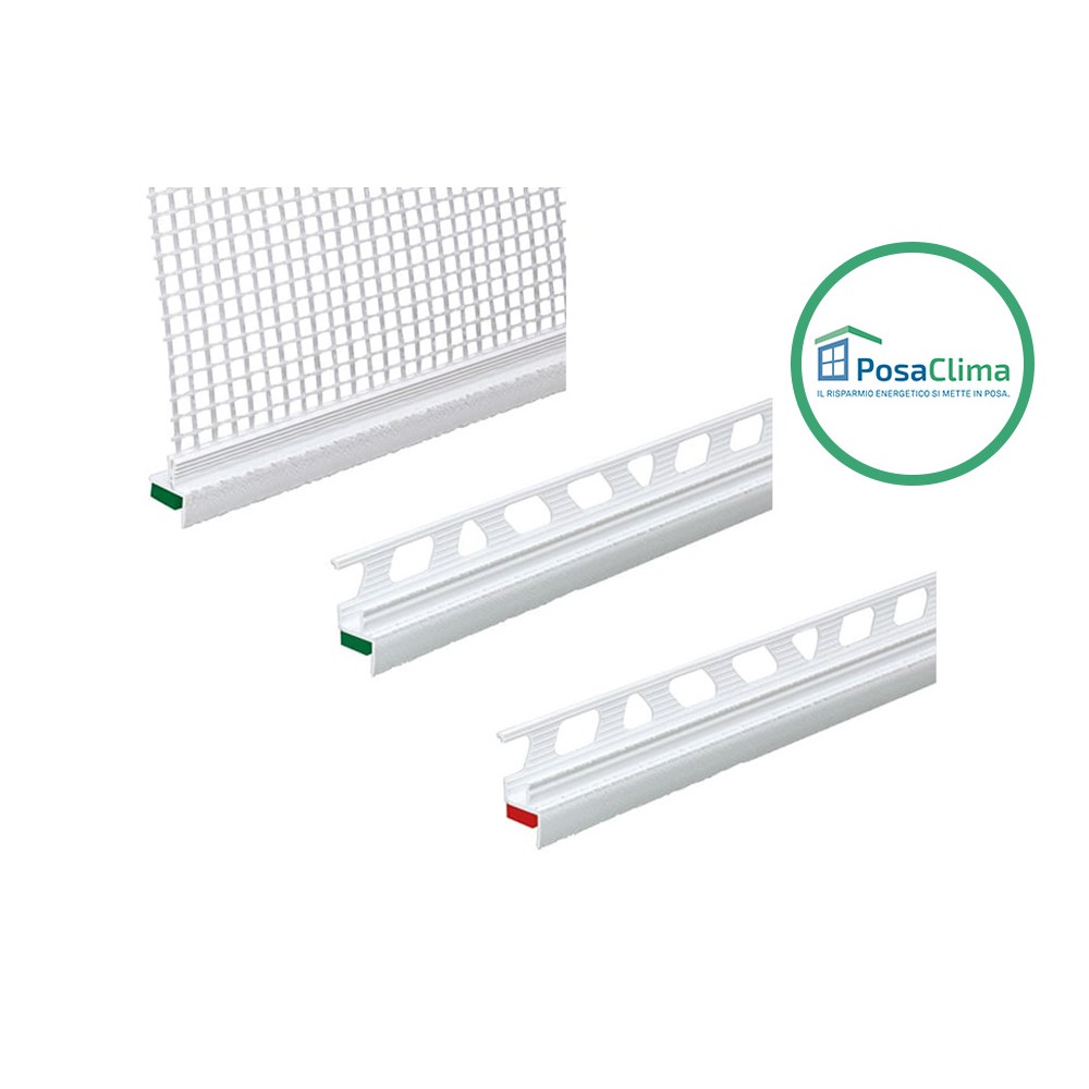 Plaster Door Profiles for Sealing the PosaClima Counterframe