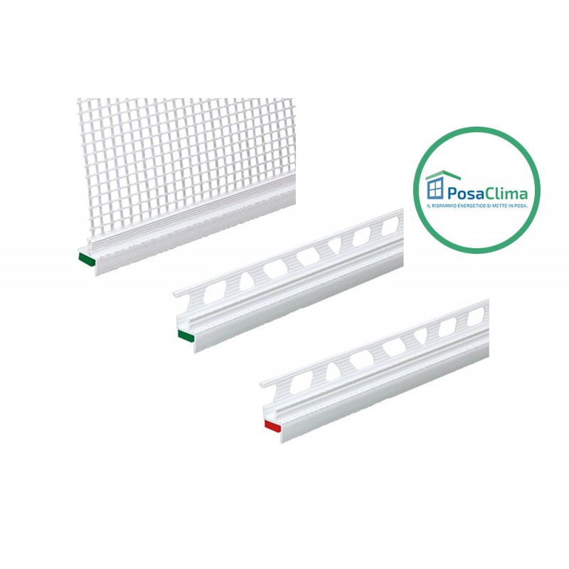 Plaster Door Profiles for Sealing the PosaClima Counterframe