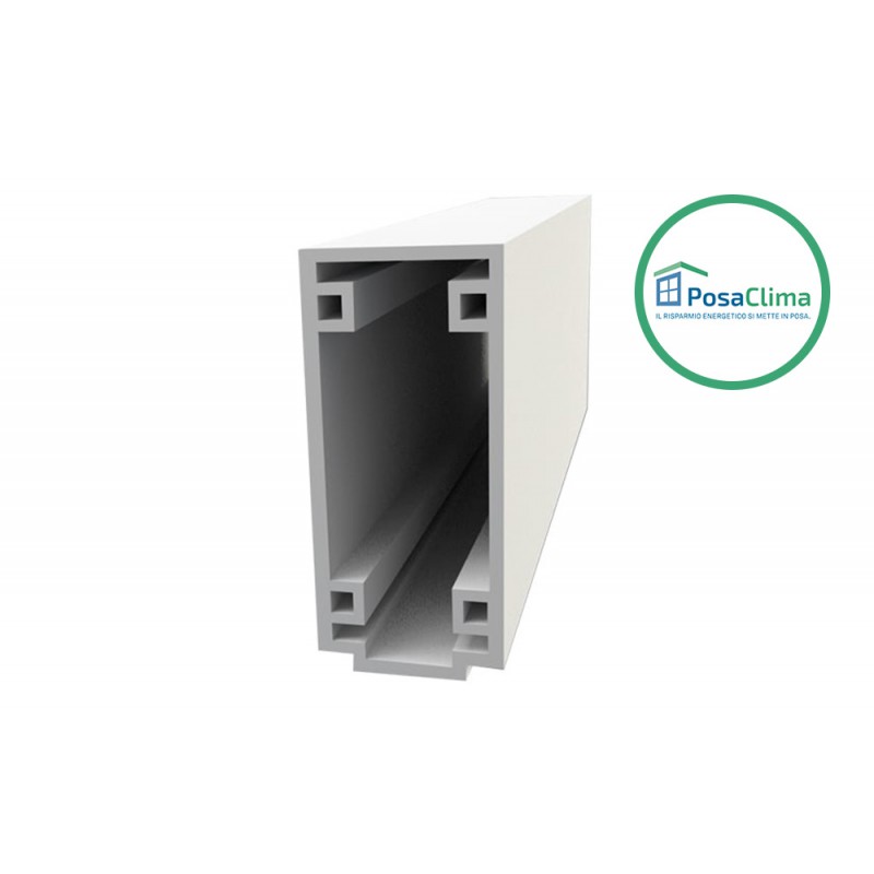 Lower Traverse Small PosaClima Extruded PVC Boxed Profile