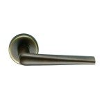 Robotre Bronze Colombo Door Handle on Rosette