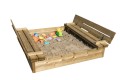 Sandbox for Children in Pine Wood 112x112 cm