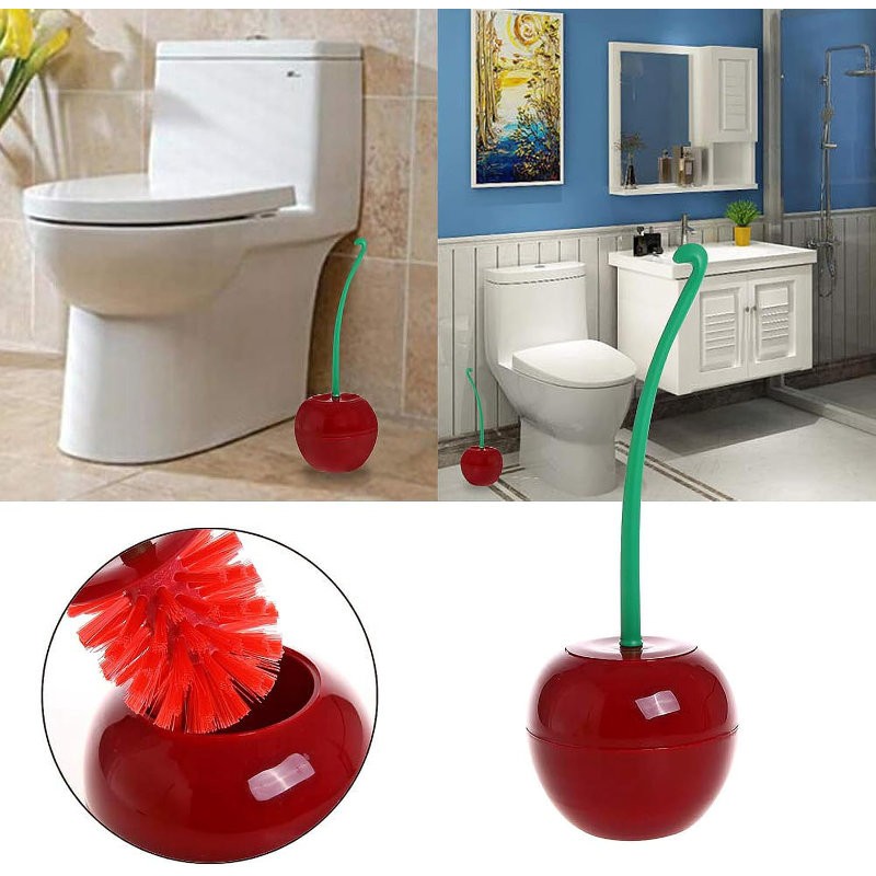 Toilet Brush Cherry Shape Bathroom Brush Elegant and Modern