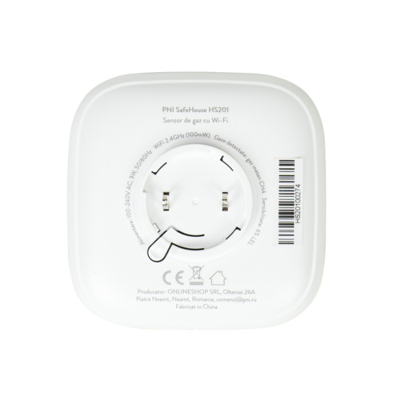 Methane Gas Sensor (CH4) PNI SafeHouse HS201 Wi-Fi