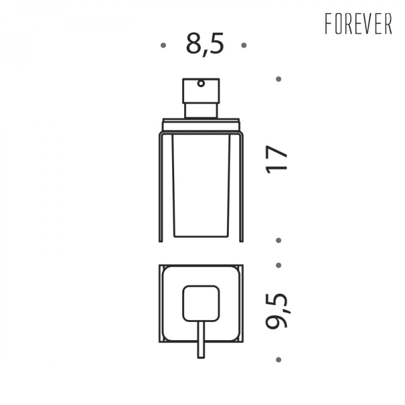 Countertop Soap Dispenser Colombo Design Forever 0.22L