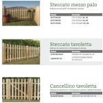 Garden Wooden Fence Losa Various Shapes