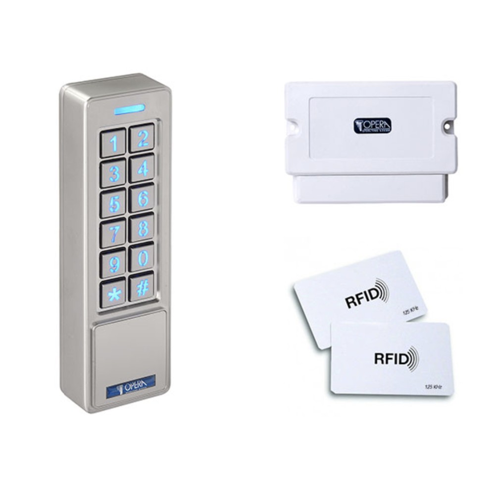 Code Keypad with RFID Reader 57301 Opera 12/24 Vac/dc Backlit