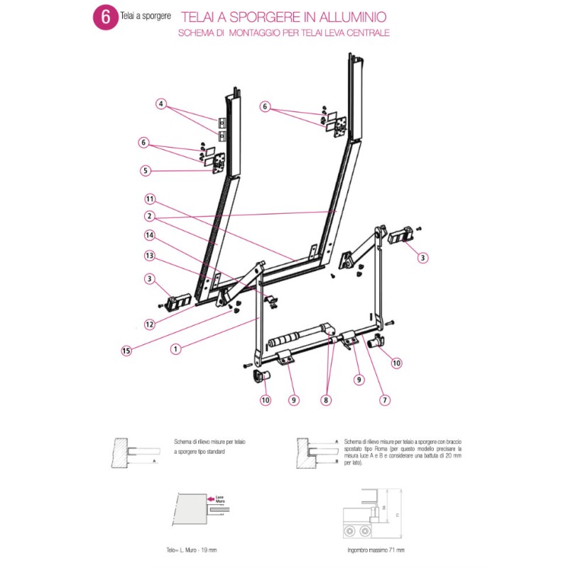 Aluminum Protruding Frame for Roller Shutter