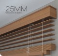 Wooden Venetian Blind 25 mm Made to Measure in Italy Centanni