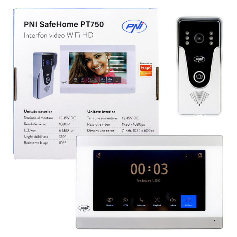 Smart Video Intercom PNI SafeHome PT750 WiFi