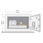 Yale Security Safe with Alarm YEC/200/DB1