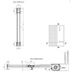 Economic Lateral Mosquito Net Pasini VESTA L40 S 1 Door